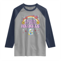 Funny I Bleach My Stink Wrinkle Raglan Shirt Gag Adult Humor Rainbow Bleach Bottle - Wonder Print Shop