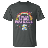 Funny I Bleach My Stink Wrinkle T Shirt Gag Adult Humor Rainbow Bleach Bottle - Wonder Print Shop