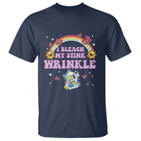 Funny I Bleach My Stink Wrinkle T Shirt Gag Adult Humor Rainbow Bleach Bottle - Wonder Print Shop