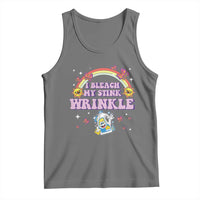 Funny I Bleach My Stink Wrinkle Tank Top Gag Adult Humor Rainbow Bleach Bottle - Wonder Print Shop