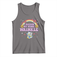 Funny I Bleach My Stink Wrinkle Tank Top Gag Adult Humor Rainbow Bleach Bottle - Wonder Print Shop