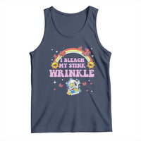 Funny I Bleach My Stink Wrinkle Tank Top Gag Adult Humor Rainbow Bleach Bottle - Wonder Print Shop