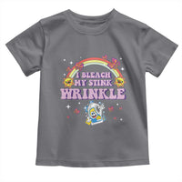 Funny I Bleach My Stink Wrinkle Toddler T Shirt Gag Adult Humor Rainbow Bleach Bottle - Wonder Print Shop