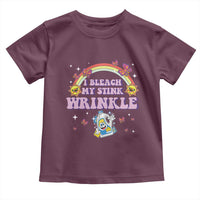Funny I Bleach My Stink Wrinkle Toddler T Shirt Gag Adult Humor Rainbow Bleach Bottle - Wonder Print Shop