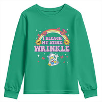 Funny I Bleach My Stink Wrinkle Youth Sweatshirt Gag Adult Humor Rainbow Bleach Bottle - Wonder Print Shop