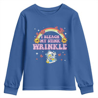 Funny I Bleach My Stink Wrinkle Youth Sweatshirt Gag Adult Humor Rainbow Bleach Bottle - Wonder Print Shop