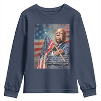 John Lewis Youth Sweatshirt My Philosophy Is Very Simple Get In Good Trouble Necessary Trouble - Wonder Print Shop