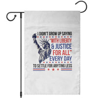 Funny I Didn't Grow Up Saying With Liberty And Justice For All Garden Flag - Wonder Print Shop