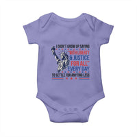 Funny I Didn't Grow Up Saying With Liberty And Justice For All Baby Onesie - Wonder Print Shop