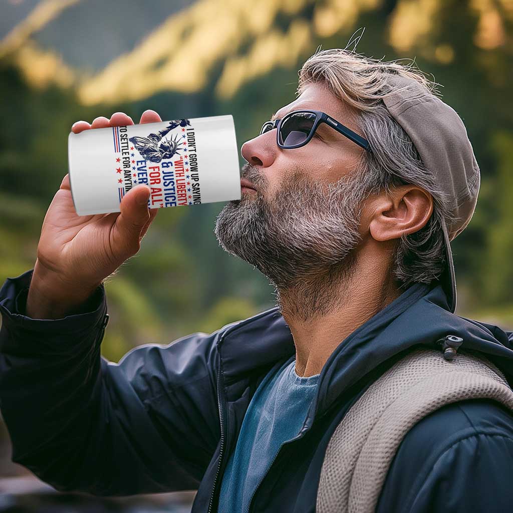 Funny I Didn't Grow Up Saying With Liberty And Justice For All 4 in 1 Can Cooler Tumbler - Wonder Print Shop