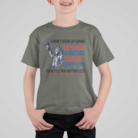 Funny I Didn't Grow Up Saying With Liberty And Justice For All T Shirt For Kid - Wonder Print Shop