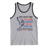 Funny I Didn't Grow Up Saying With Liberty And Justice For All Tank Top - Wonder Print Shop
