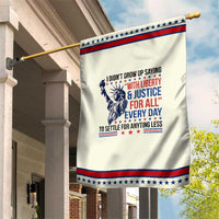 Funny I Didn't Grow Up Saying With Liberty And Justice For All Garden Flag