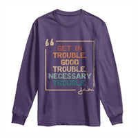 Funny Get In Good Necessary Trouble Long Sleeve Shirt John Lewis Civil Rights Social Justice - Wonder Print Shop