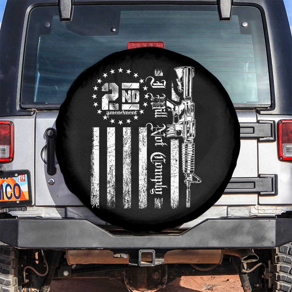 2nd Amendment I Will Not Comply Spare Tire Cover AR15 Pro-Gun Rights American Flag - Wonder Print Shop