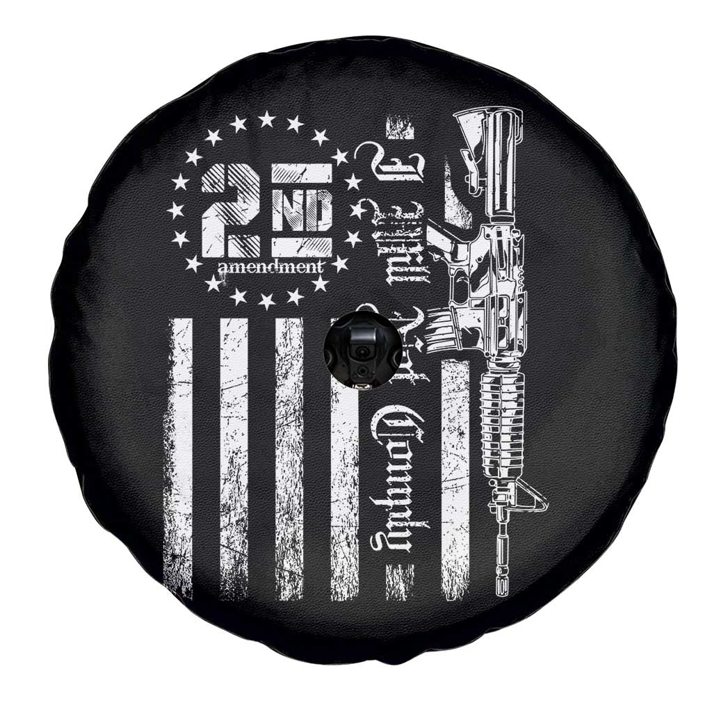 2nd Amendment I Will Not Comply Spare Tire Cover AR15 Pro-Gun Rights American Flag - Wonder Print Shop