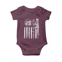 2nd Amendment I Will Not Comply Baby Onesie AR15 Pro-Gun Rights American Flag - Wonder Print Shop