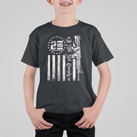 2nd Amendment I Will Not Comply T Shirt For Kid AR15 Pro-Gun Rights American Flag - Wonder Print Shop