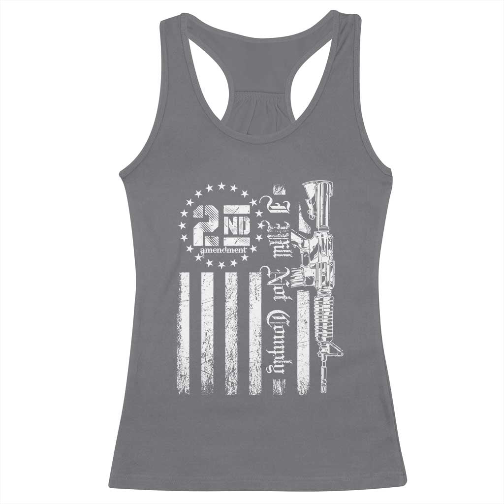 2nd Amendment I Will Not Comply Racerback Tank Top AR15 Pro-Gun Rights American Flag - Wonder Print Shop