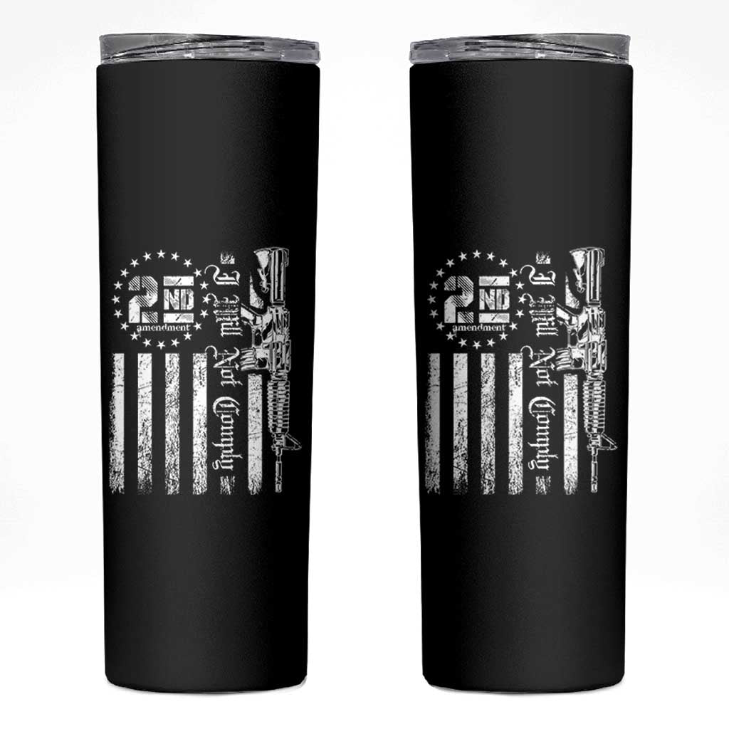 2nd Amendment I Will Not Comply Skinny Tumbler AR15 Pro-Gun Rights American Flag - Wonder Print Shop