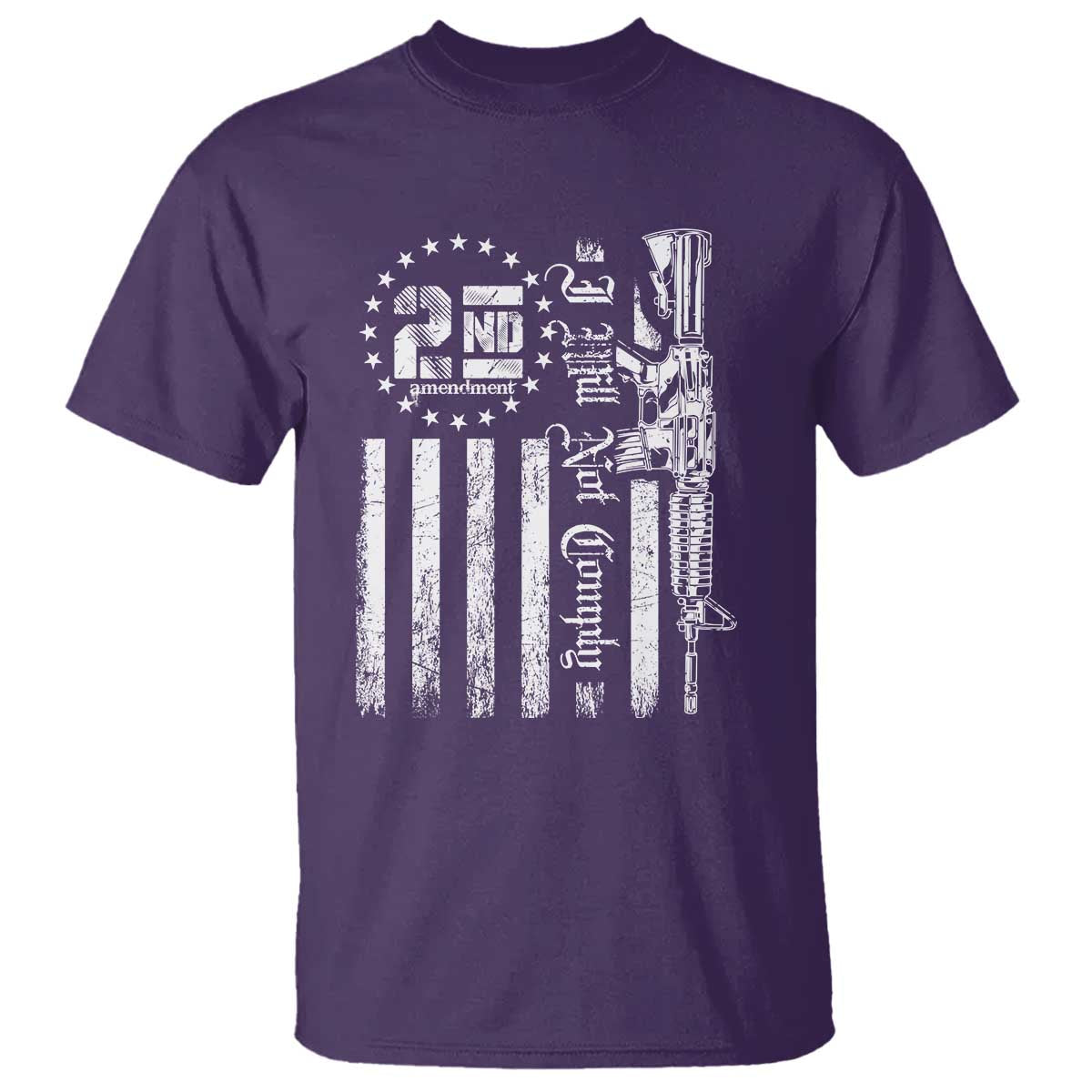 2nd Amendment I Will Not Comply T Shirt AR15 Pro-Gun Rights American Flag - Wonder Print Shop