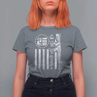 2nd Amendment I Will Not Comply T Shirt For Women AR15 Pro-Gun Rights American Flag - Wonder Print Shop