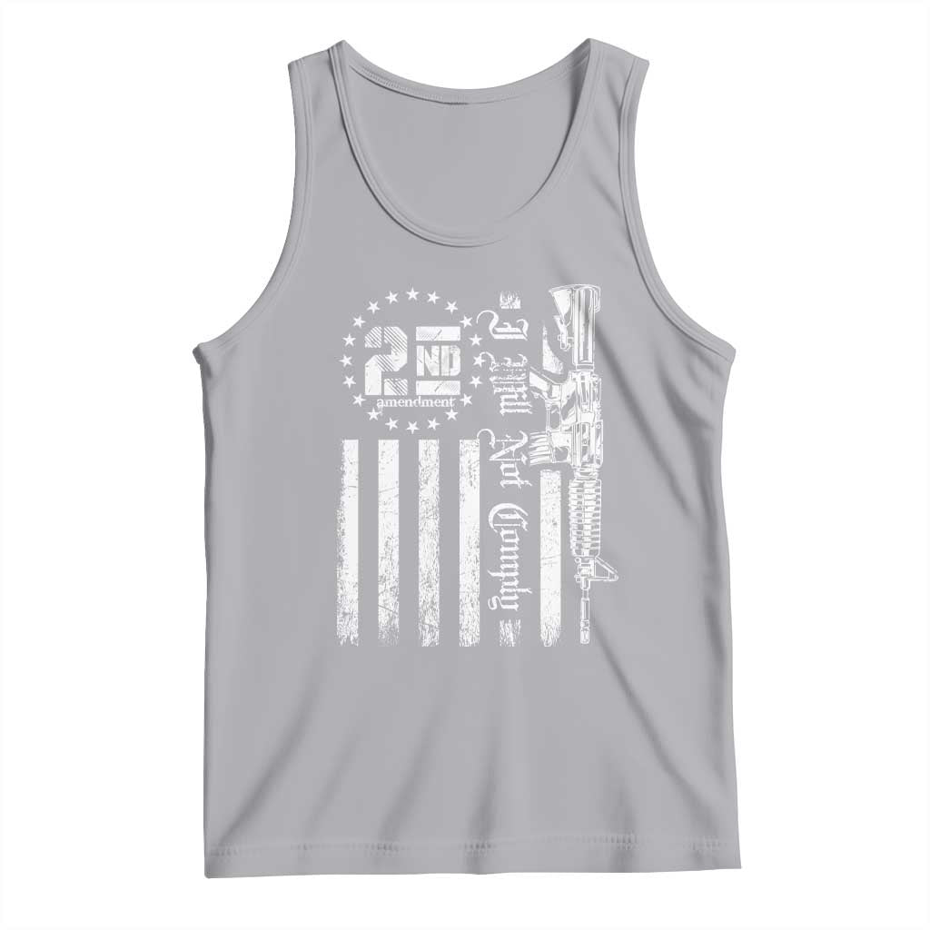 2nd Amendment I Will Not Comply Tank Top AR15 Pro-Gun Rights American Flag - Wonder Print Shop