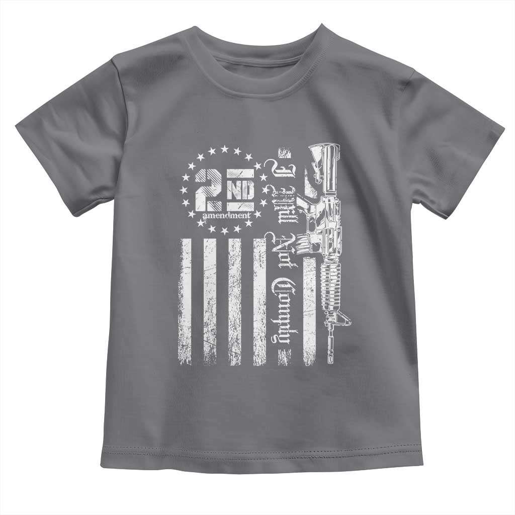 2nd Amendment I Will Not Comply Toddler T Shirt AR15 Pro-Gun Rights American Flag - Wonder Print Shop