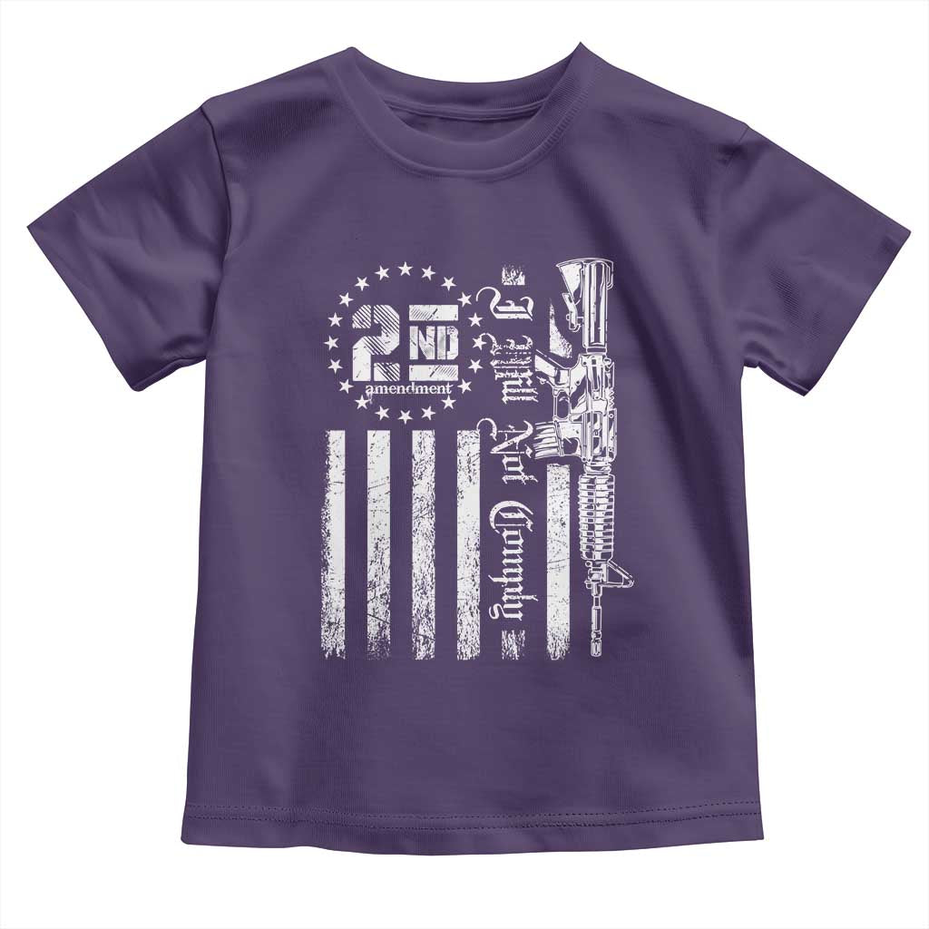 2nd Amendment I Will Not Comply Toddler T Shirt AR15 Pro-Gun Rights American Flag - Wonder Print Shop