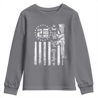 2nd Amendment I Will Not Comply Youth Sweatshirt AR15 Pro-Gun Rights American Flag - Wonder Print Shop
