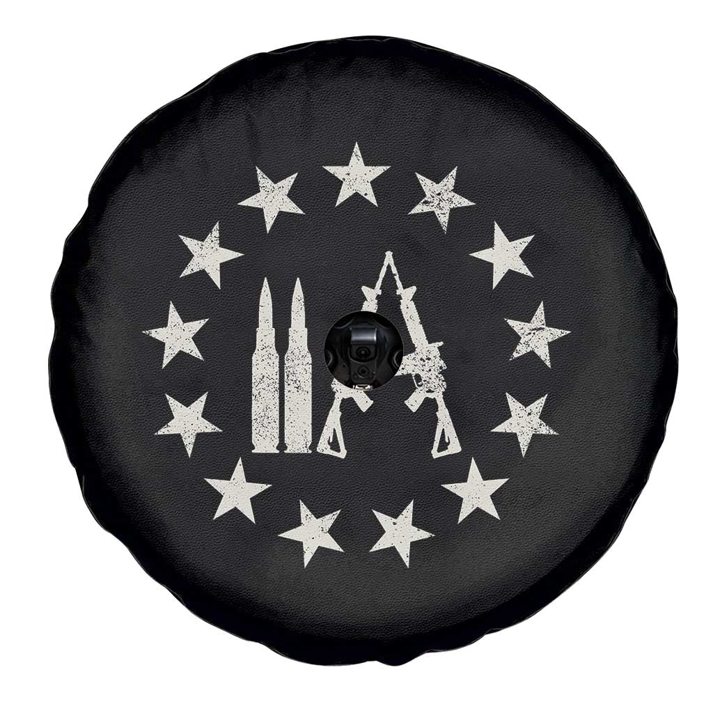 2nd Amendment AR15 Bullet Stars Patriotic Gun Rights Spare Tire Cover - Wonder Print Shop