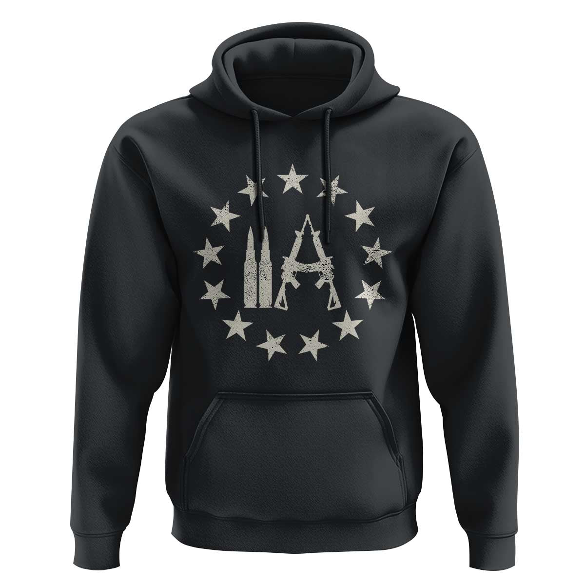 2nd Amendment AR15 Bullet Stars Patriotic Gun Rights Hoodie - Wonder Print Shop