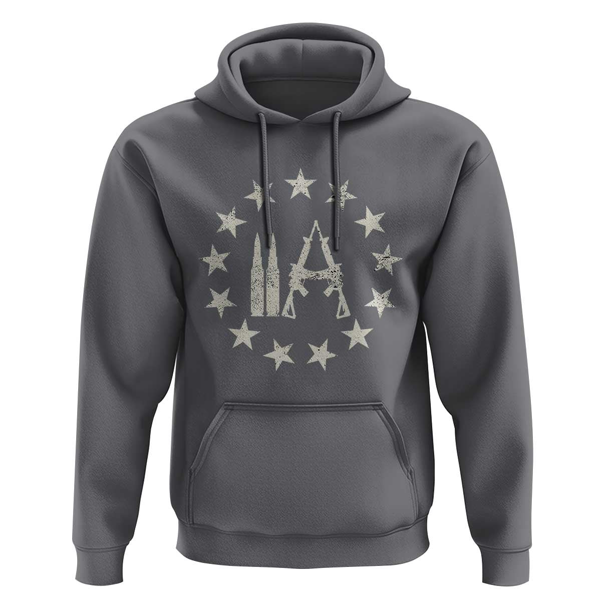2nd Amendment AR15 Bullet Stars Patriotic Gun Rights Hoodie - Wonder Print Shop