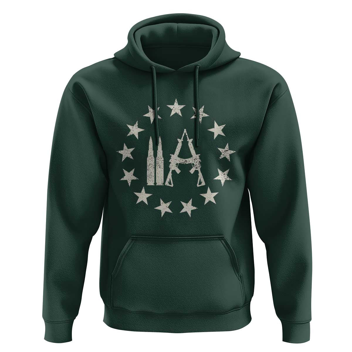 2nd Amendment AR15 Bullet Stars Patriotic Gun Rights Hoodie - Wonder Print Shop