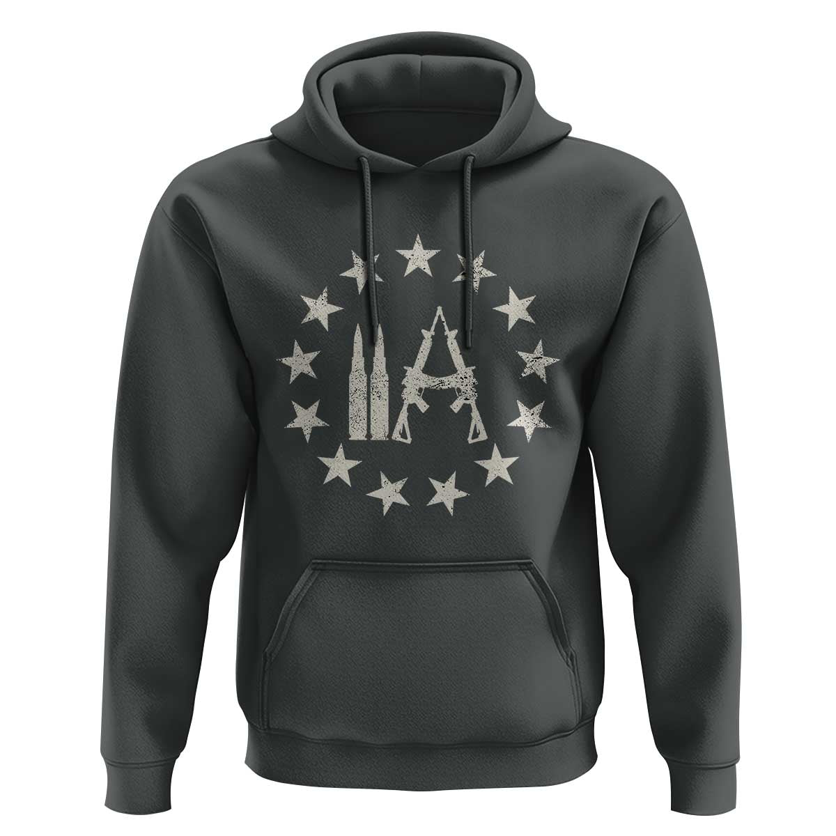 2nd Amendment AR15 Bullet Stars Patriotic Gun Rights Hoodie - Wonder Print Shop