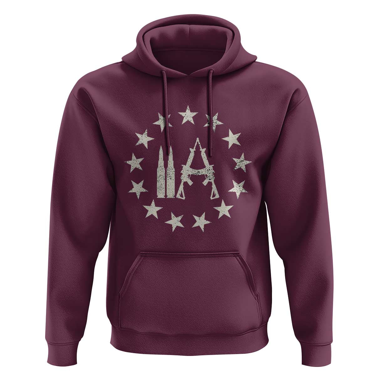 2nd Amendment AR15 Bullet Stars Patriotic Gun Rights Hoodie - Wonder Print Shop