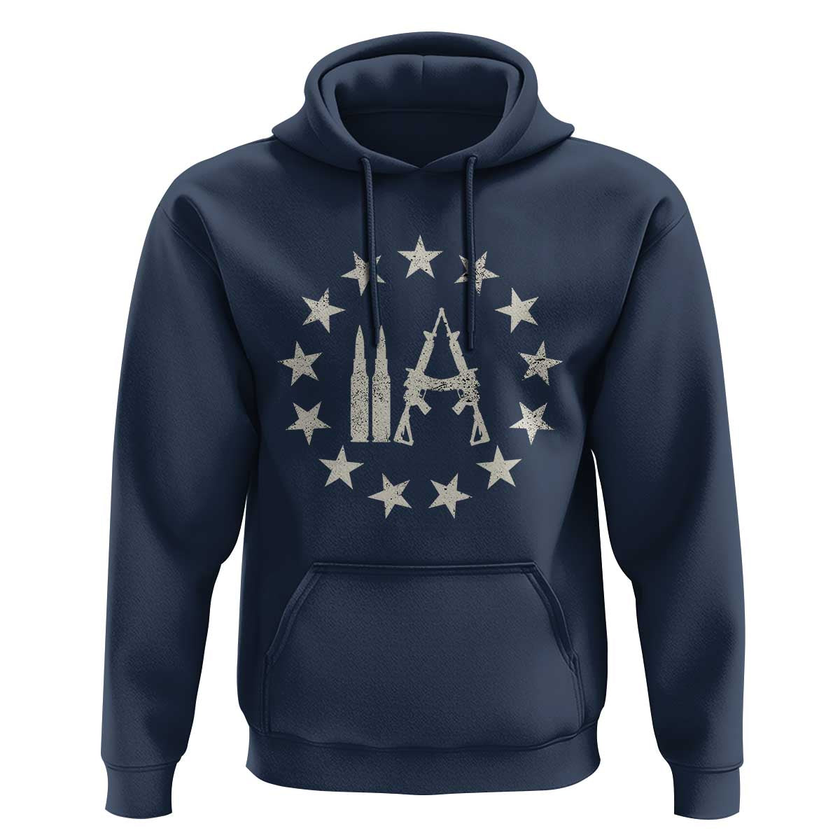 2nd Amendment AR15 Bullet Stars Patriotic Gun Rights Hoodie - Wonder Print Shop