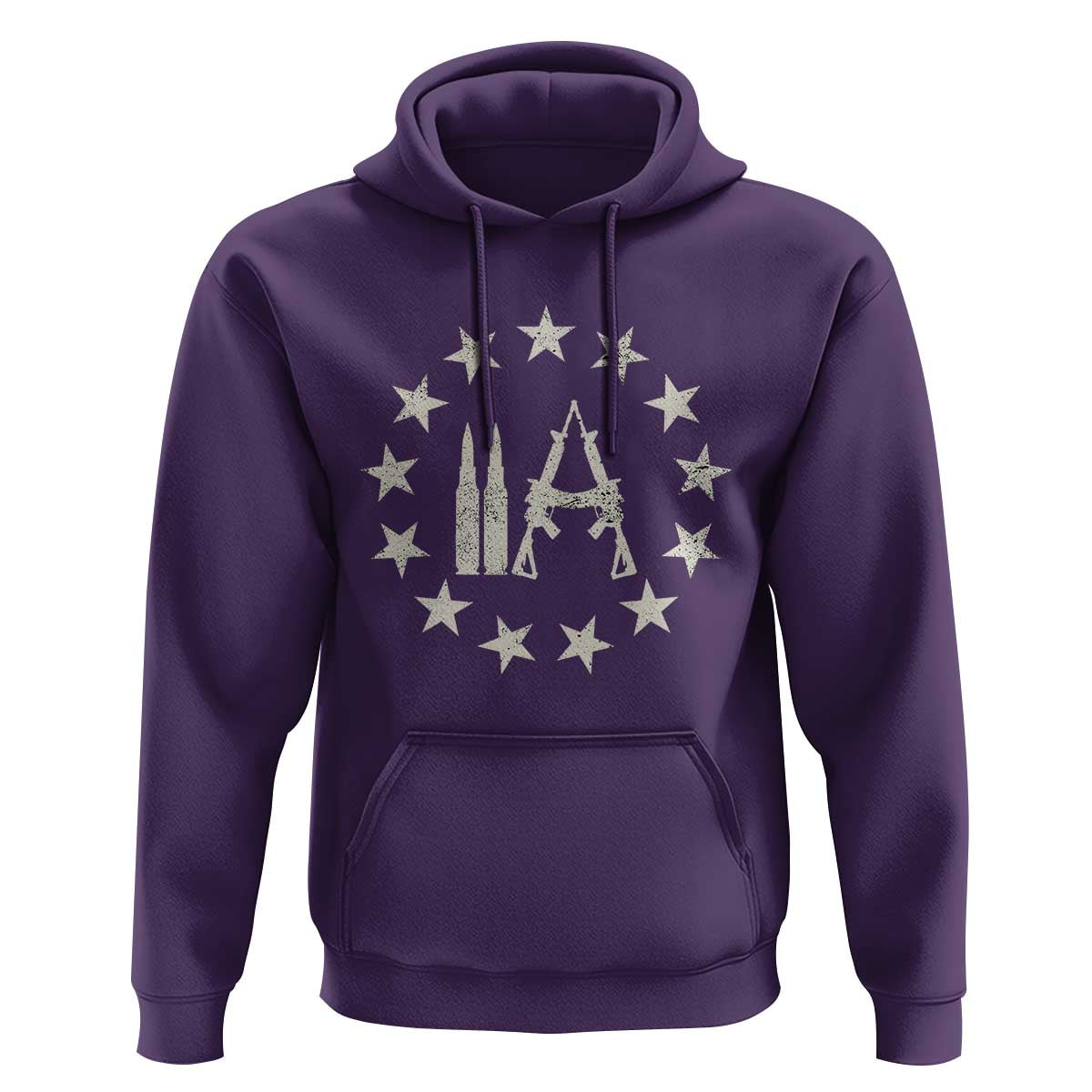 2nd Amendment AR15 Bullet Stars Patriotic Gun Rights Hoodie - Wonder Print Shop