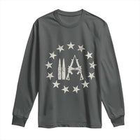 2nd Amendment AR15 Bullet Stars Patriotic Gun Rights Long Sleeve Shirt - Wonder Print Shop