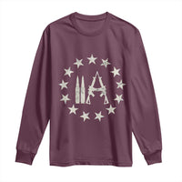 2nd Amendment AR15 Bullet Stars Patriotic Gun Rights Long Sleeve Shirt - Wonder Print Shop