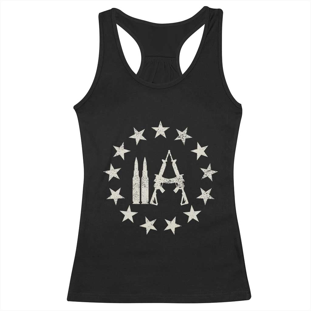 2nd Amendment AR15 Bullet Stars Patriotic Gun Rights Racerback Tank Top - Wonder Print Shop