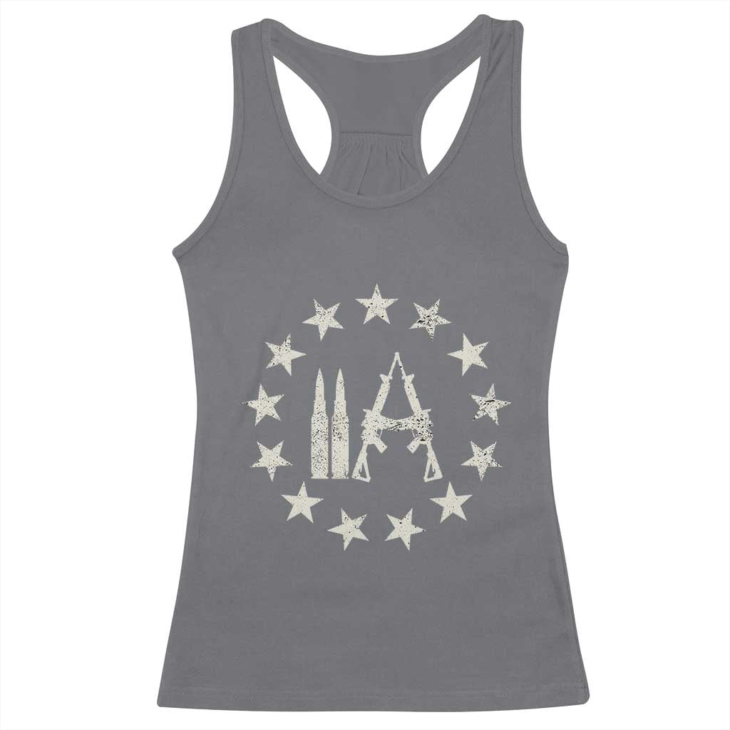 2nd Amendment AR15 Bullet Stars Patriotic Gun Rights Racerback Tank Top - Wonder Print Shop