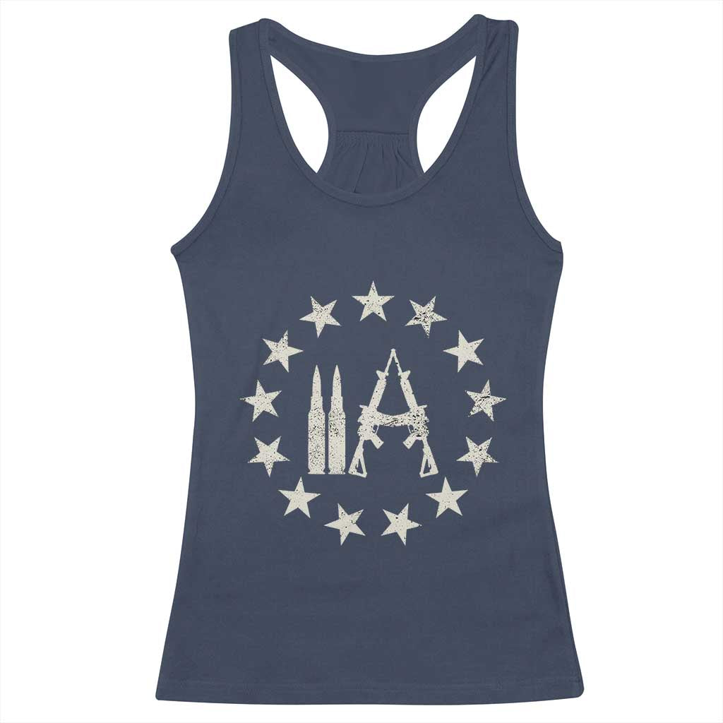2nd Amendment AR15 Bullet Stars Patriotic Gun Rights Racerback Tank Top - Wonder Print Shop