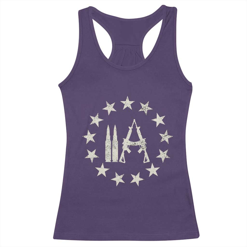 2nd Amendment AR15 Bullet Stars Patriotic Gun Rights Racerback Tank Top - Wonder Print Shop