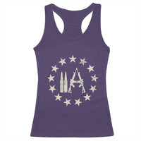 2nd Amendment AR15 Bullet Stars Patriotic Gun Rights Racerback Tank Top - Wonder Print Shop