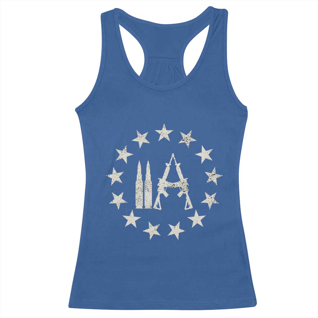 2nd Amendment AR15 Bullet Stars Patriotic Gun Rights Racerback Tank Top - Wonder Print Shop