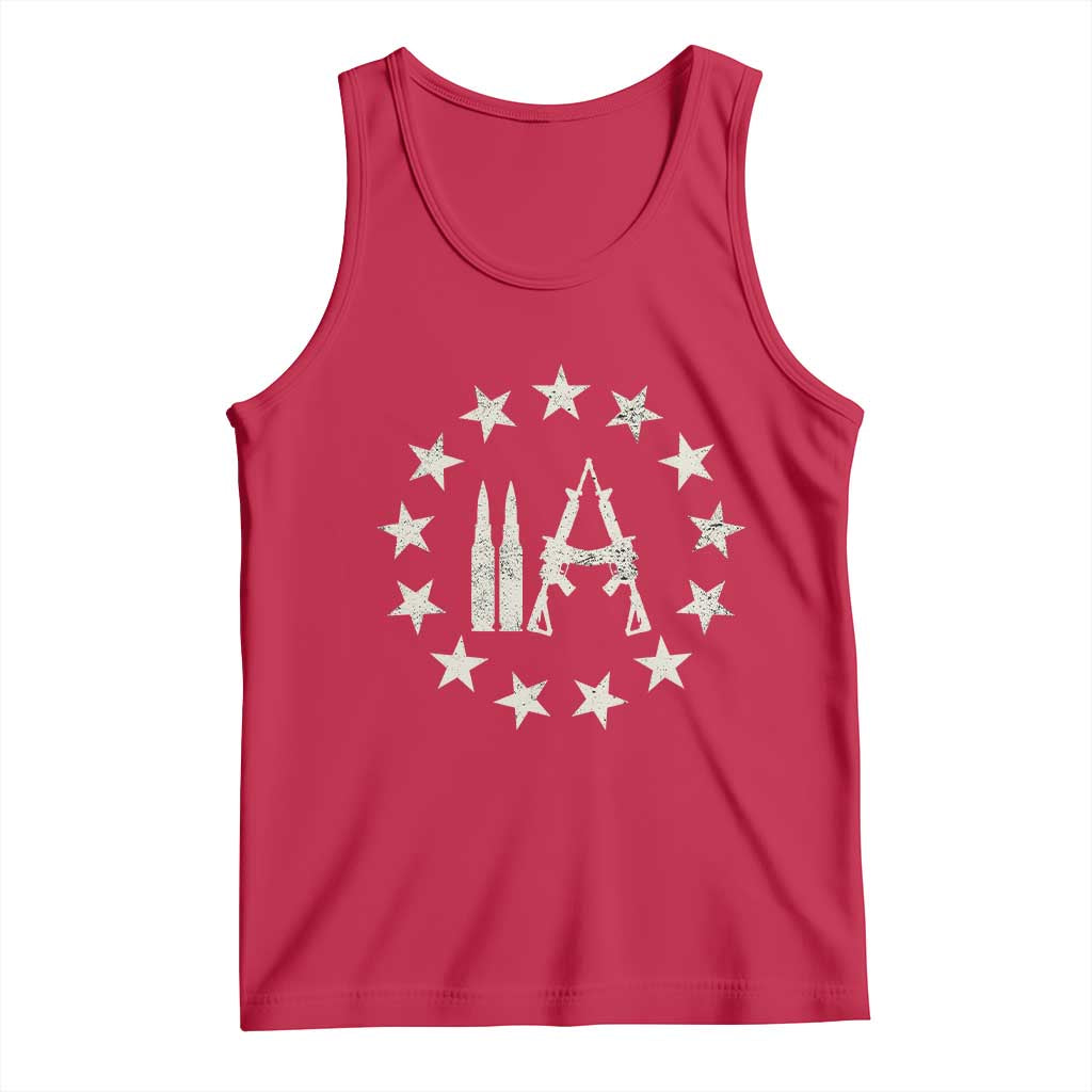 2nd Amendment AR15 Bullet Stars Patriotic Gun Rights Tank Top - Wonder Print Shop