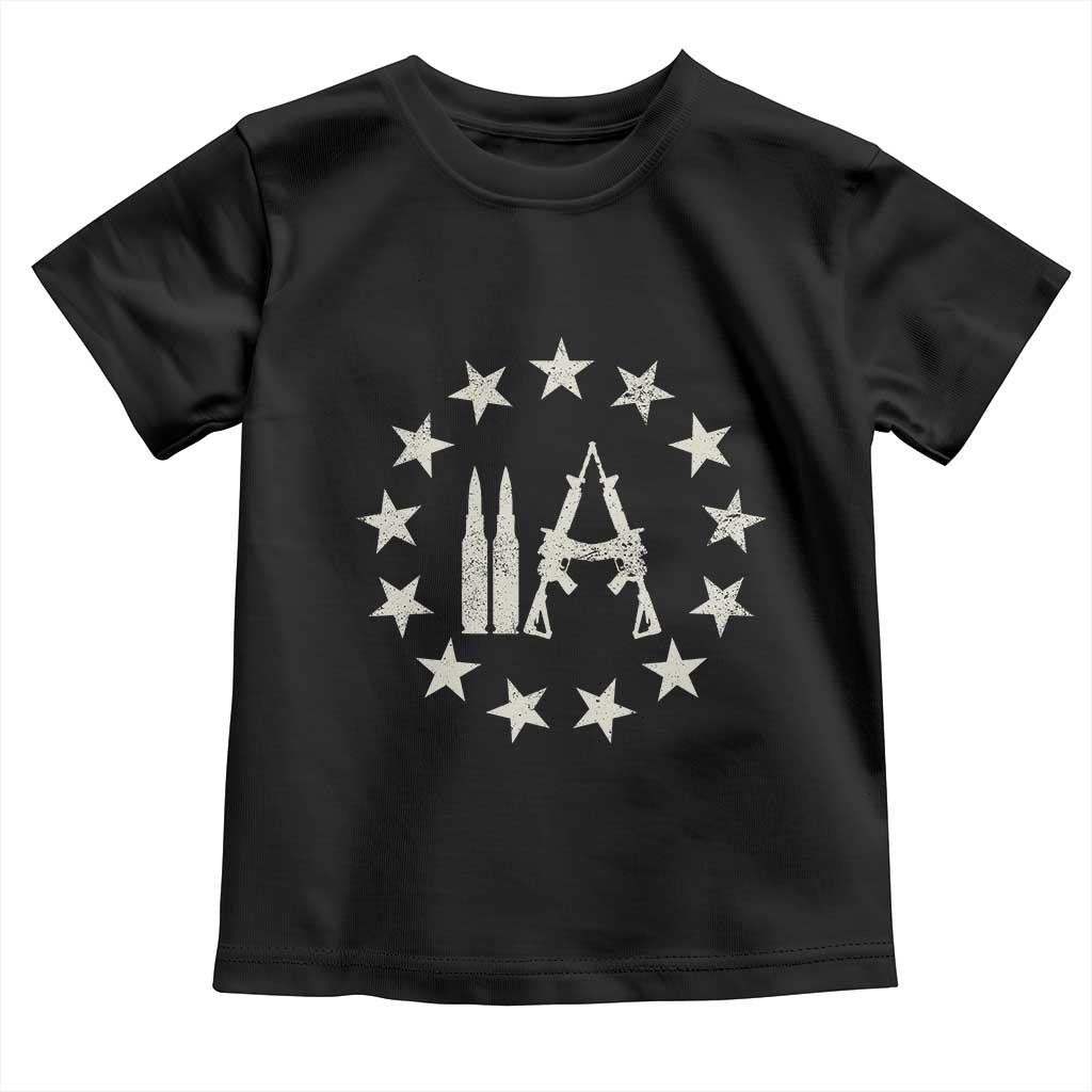 2nd Amendment AR15 Bullet Stars Patriotic Gun Rights Toddler T Shirt - Wonder Print Shop