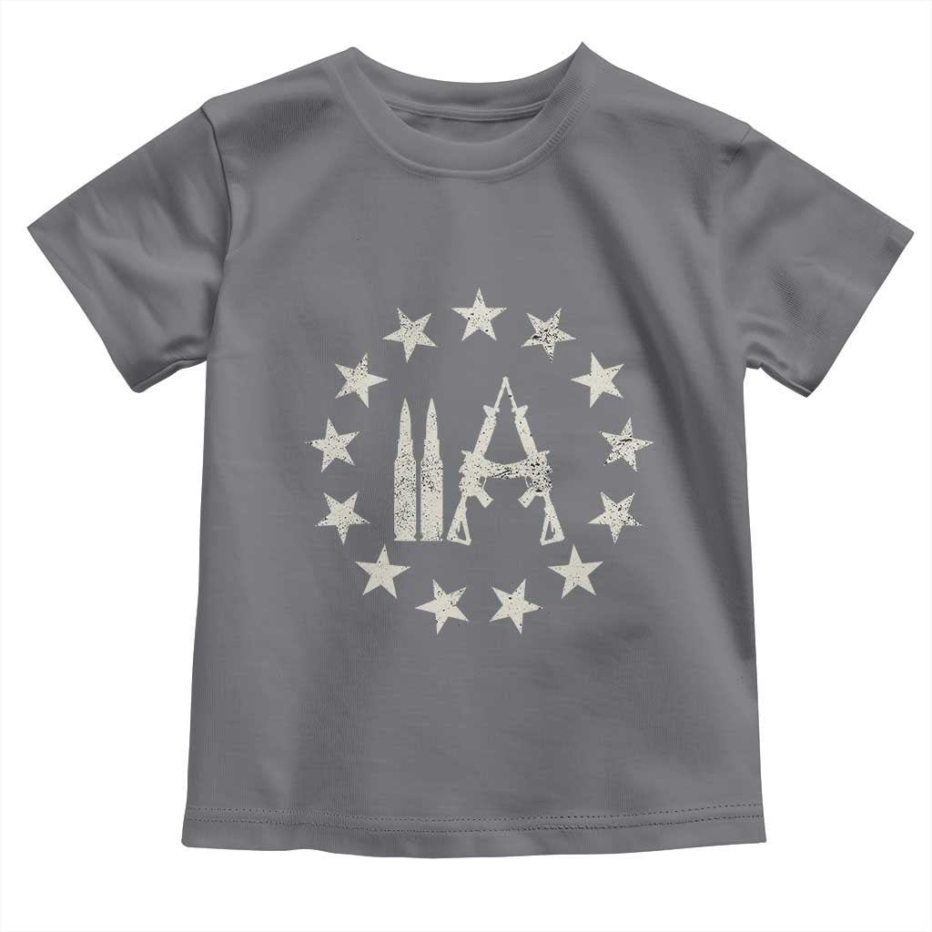 2nd Amendment AR15 Bullet Stars Patriotic Gun Rights Toddler T Shirt - Wonder Print Shop