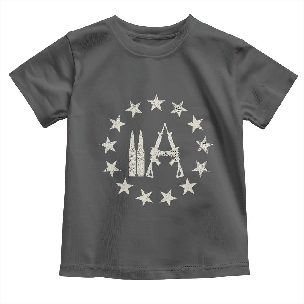 2nd Amendment AR15 Bullet Stars Patriotic Gun Rights Toddler T Shirt - Wonder Print Shop